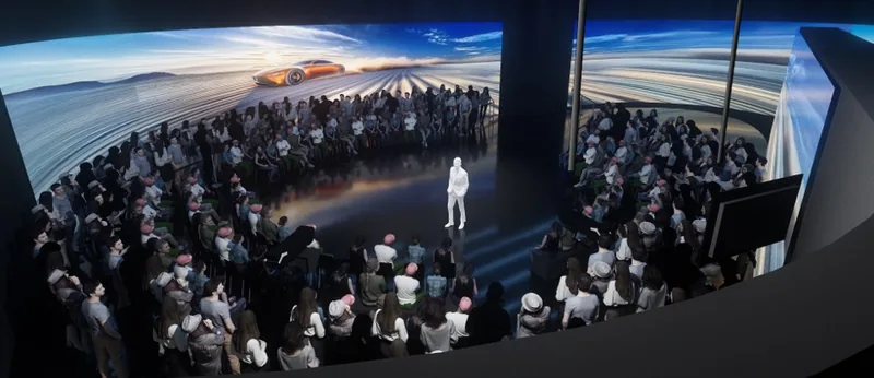 Show concept rendering, 270-degree LED