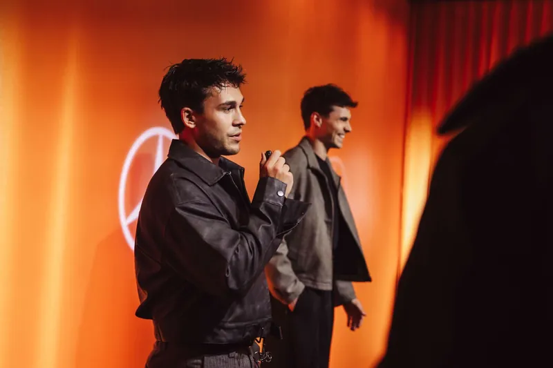 On stage